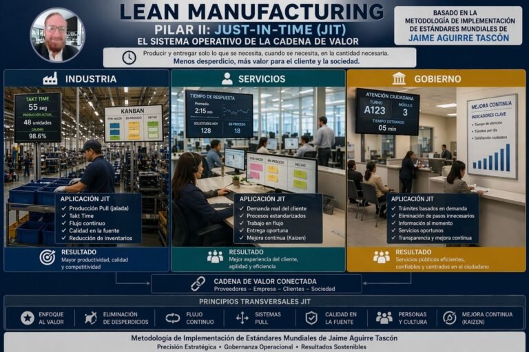 LEAN MANUFACTURING Pilar II Justo a Tiempo como motor de Tracción y Flujo. Por Jaime Aguirre Tascon